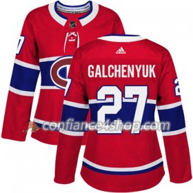 Adidas Maillot de Hockey Montreal Canadiens Alex Galchenyuk 27 2017-2018 Rouge Authentic - Femme